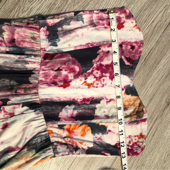 ASOS Floral Soft Flowy Jumpsuit Size 6 - Picture 3 of 6